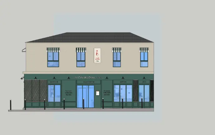 conception d'une devanture de magasin